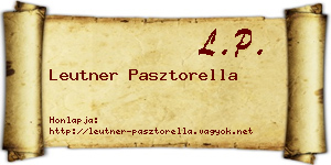 Leutner Pasztorella névjegykártya